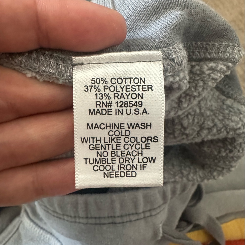 Aviator Nation Gray Joggers with Red and Yellow Stripes - Picture 6 of 8